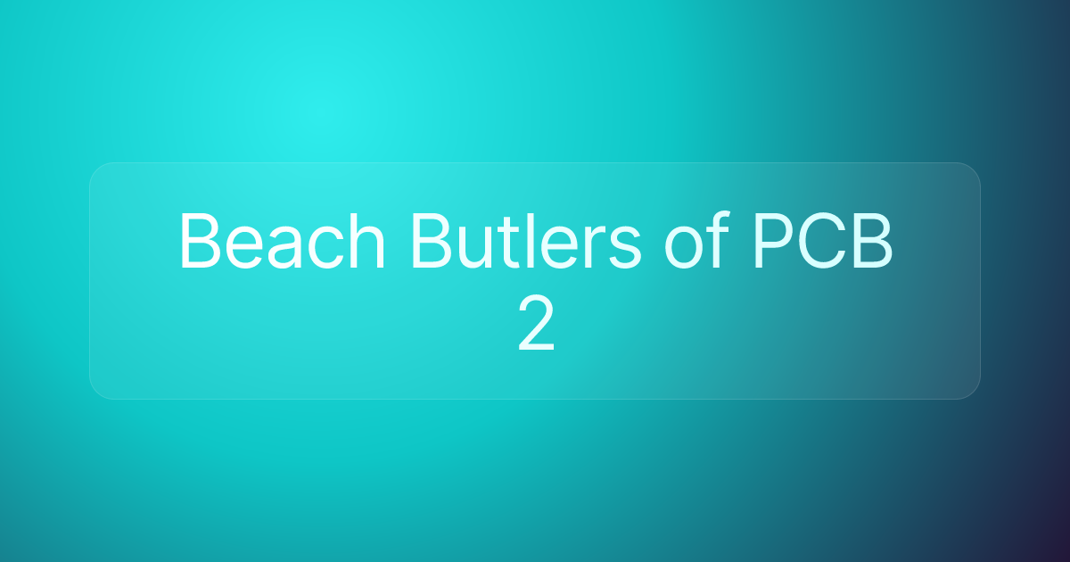 Beach Butlers of PCB 2