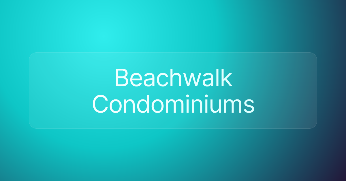 Beachwalk Condominiums