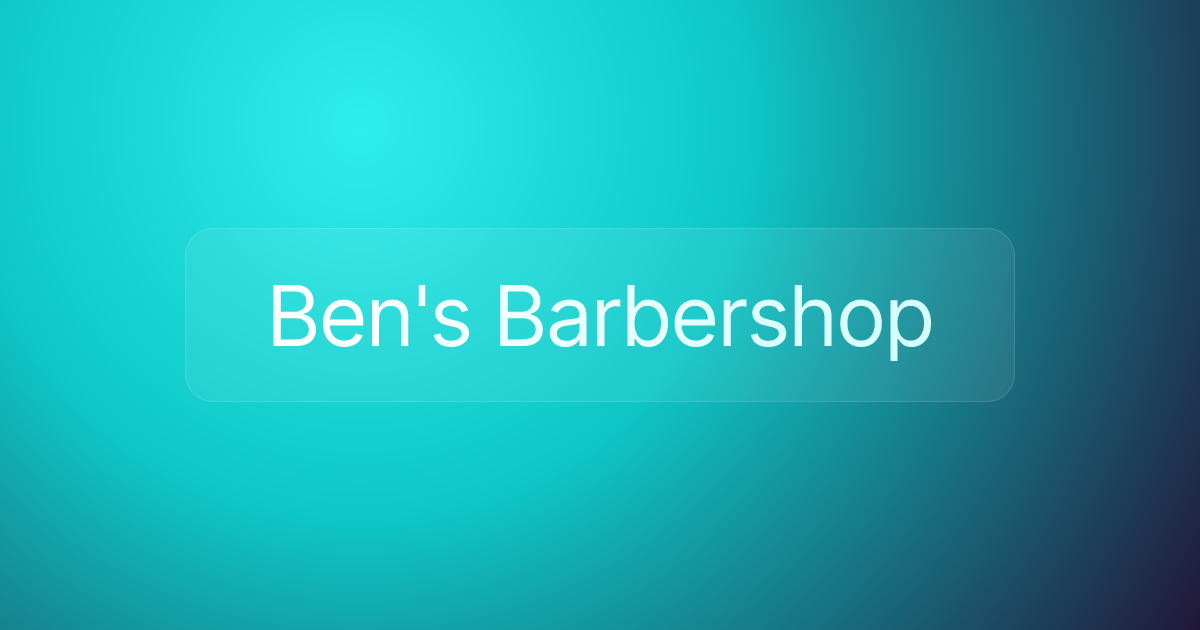 Ben's Barbershop