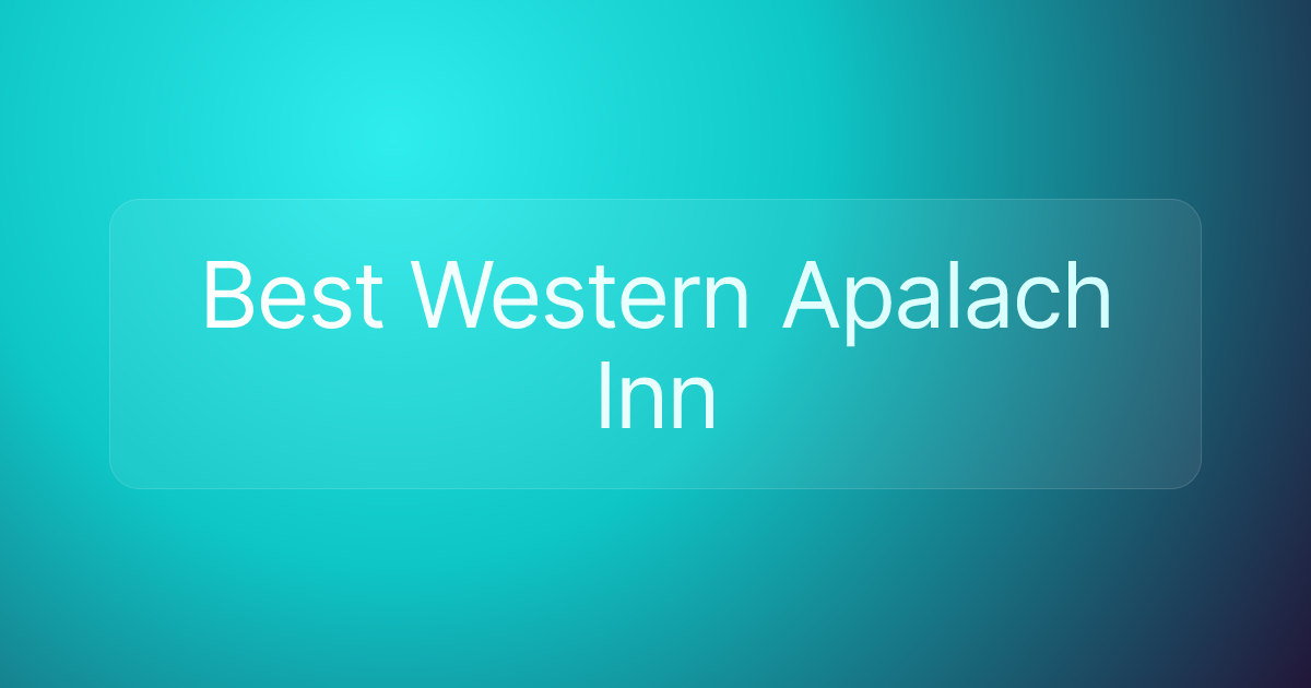 Best Western Apalach Inn