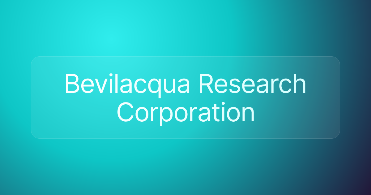 Bevilacqua Research Corporation