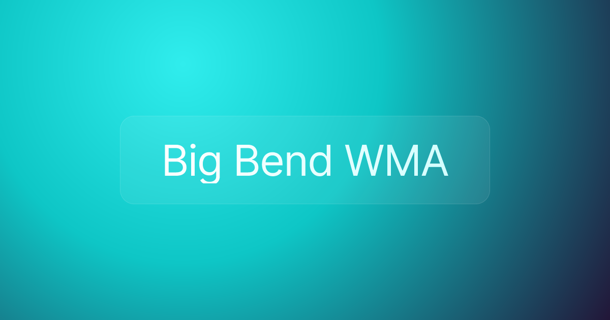 Big Bend WMA