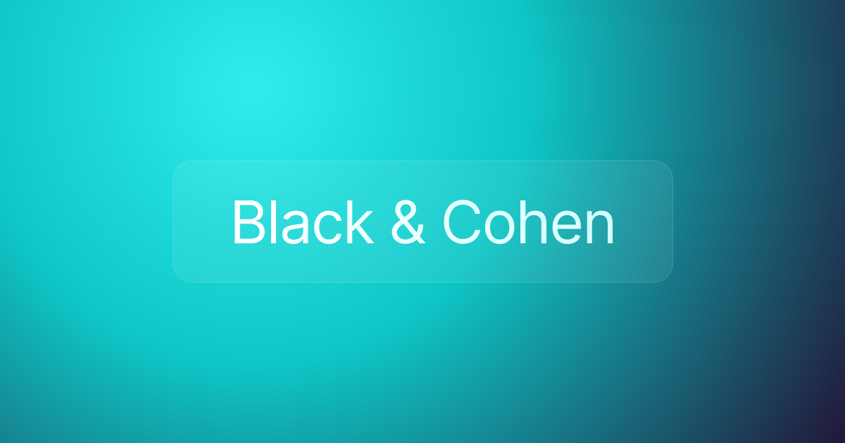 Black & Cohen