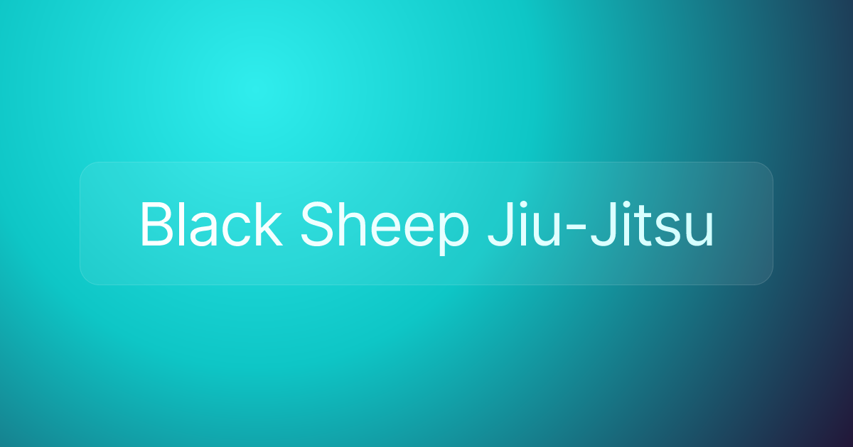 Black Sheep Jiu-Jitsu