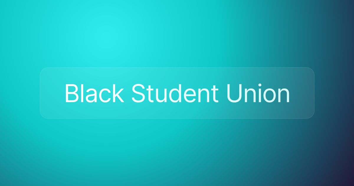 Black Student Union