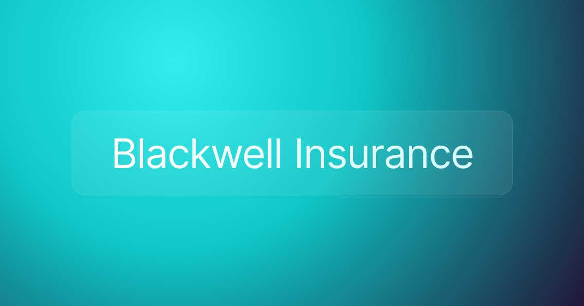 Blackwell Insurance