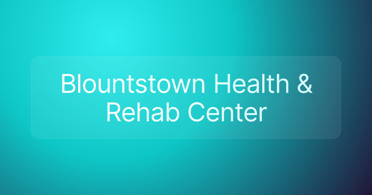 Blountstown Health & Rehab Center