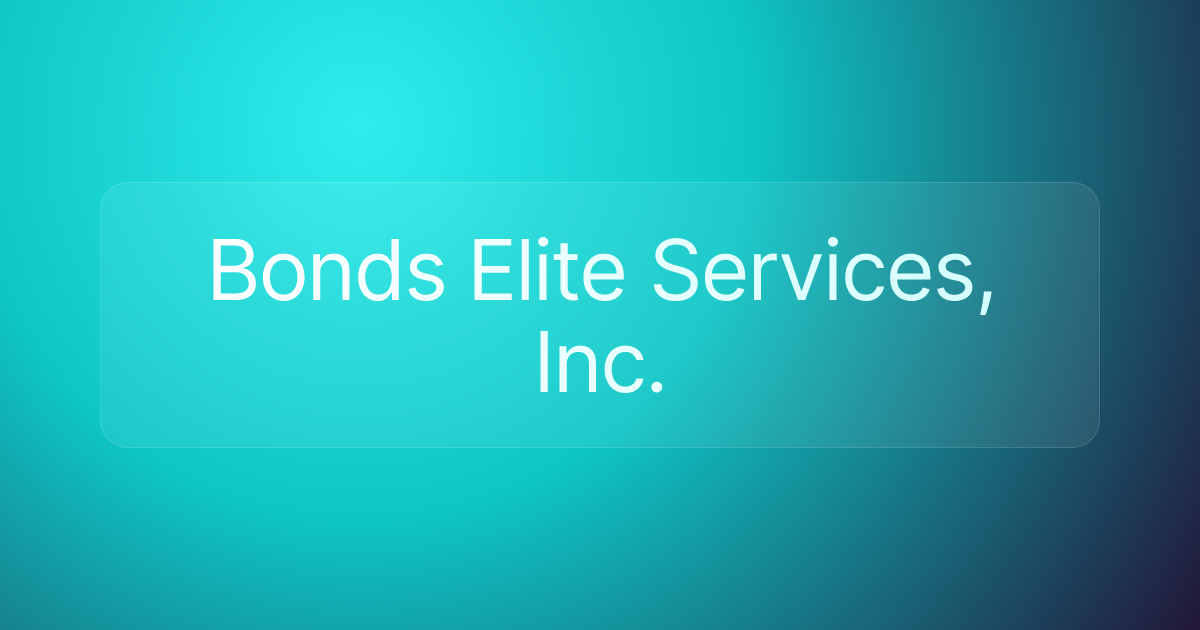 Bonds Elite Services, Inc.