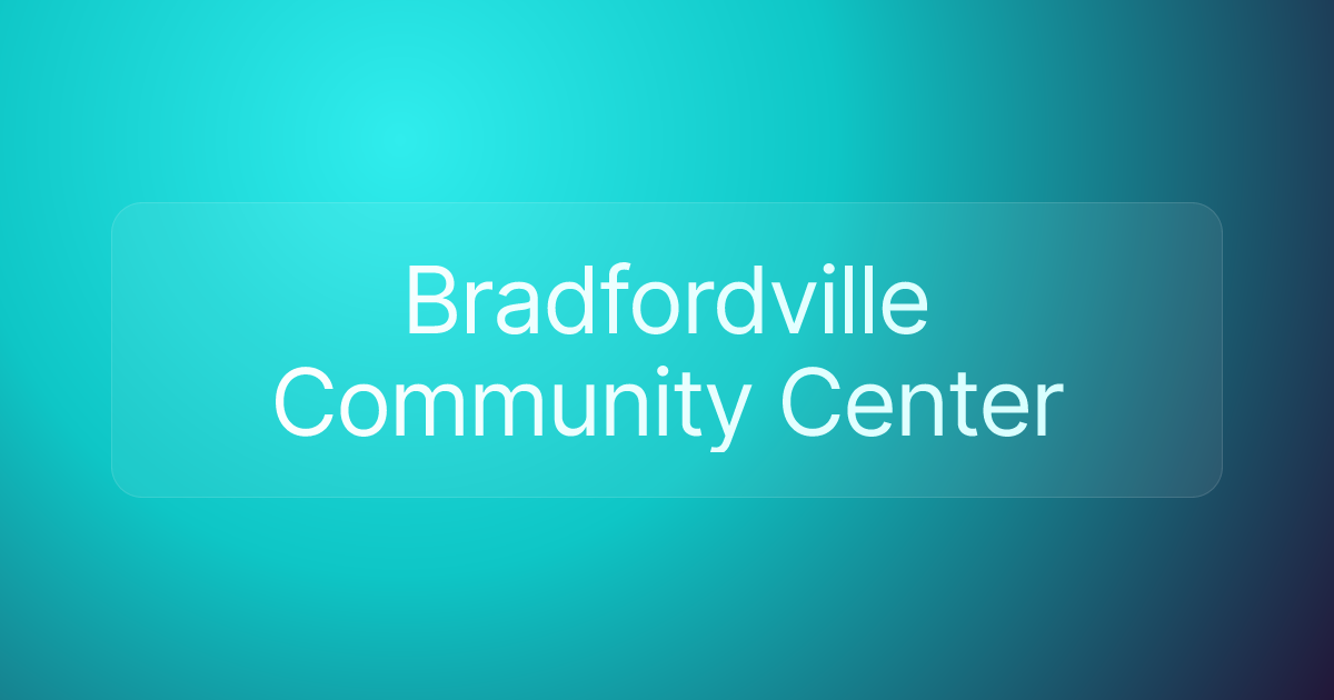 Bradfordville Community Center