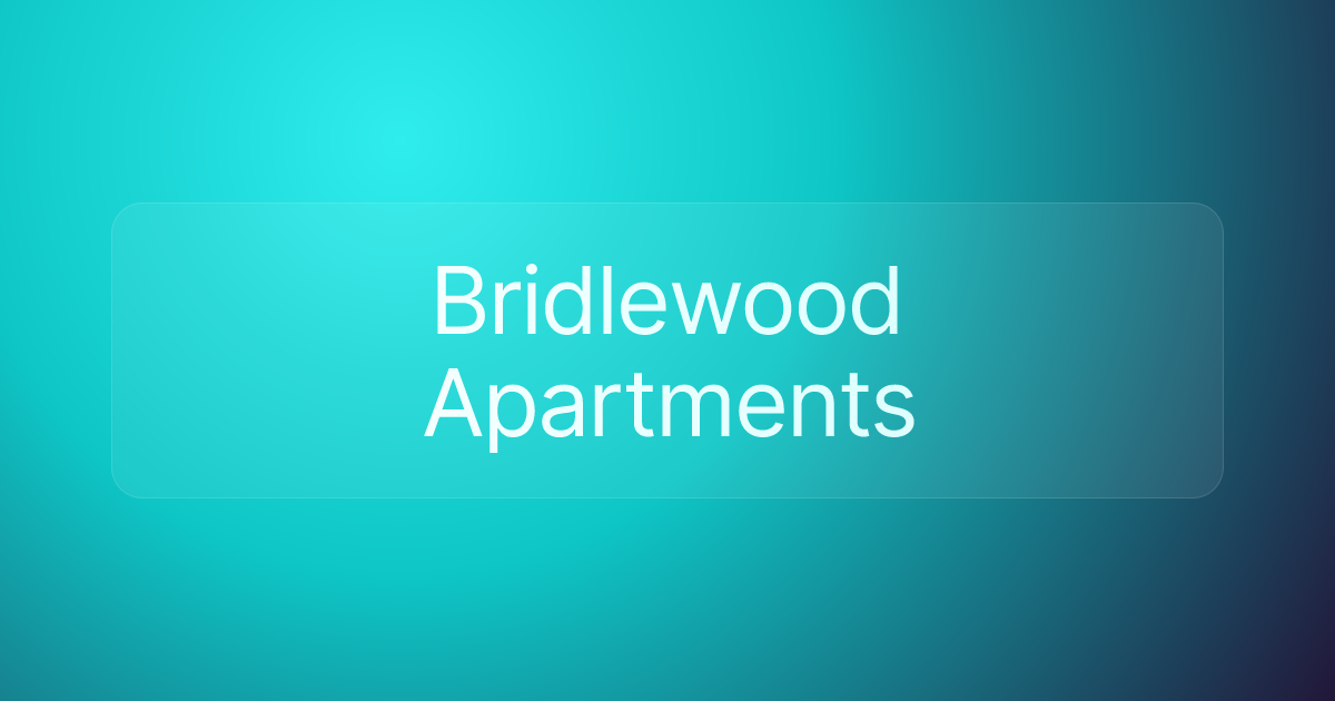 Bridlewood Apartments