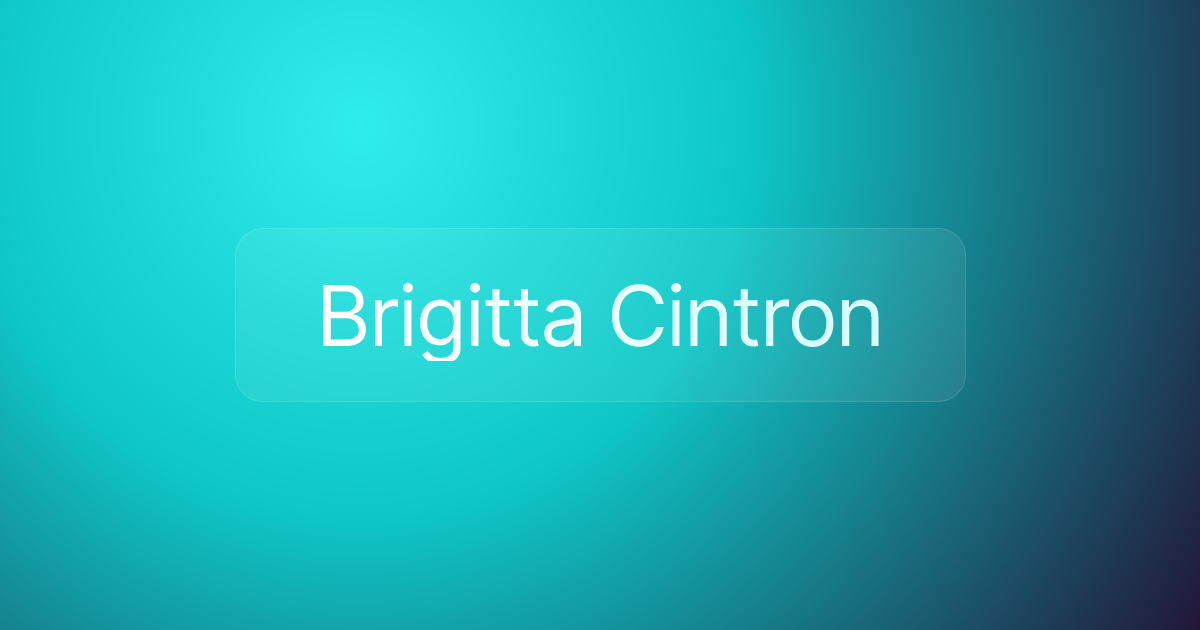 Brigitta Cintron