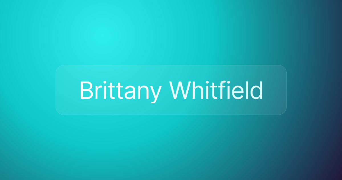 Brittany Whitfield
