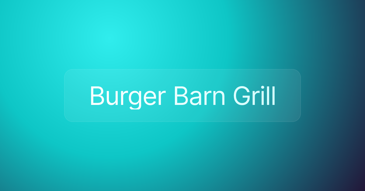 Burger Barn Grill