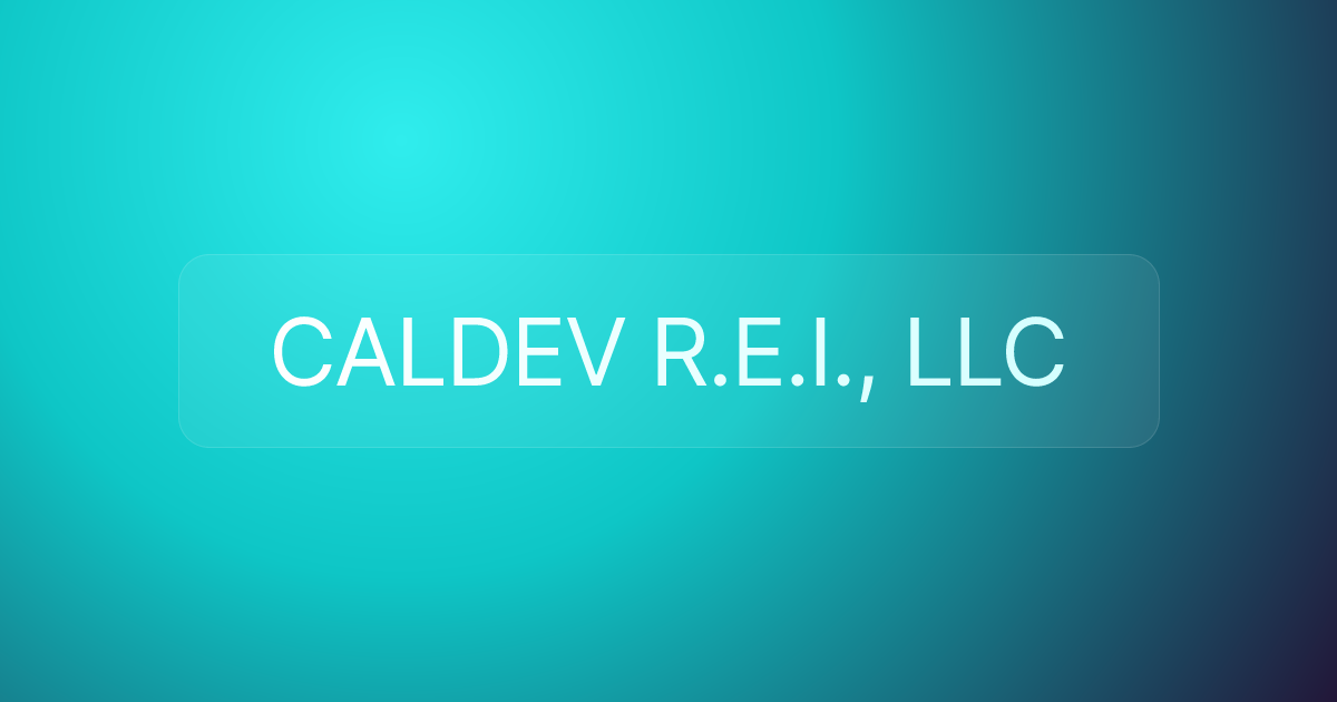 CALDEV R.E.I., LLC