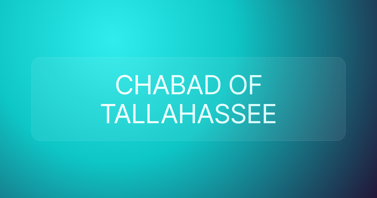 CHABAD OF TALLAHASSEE