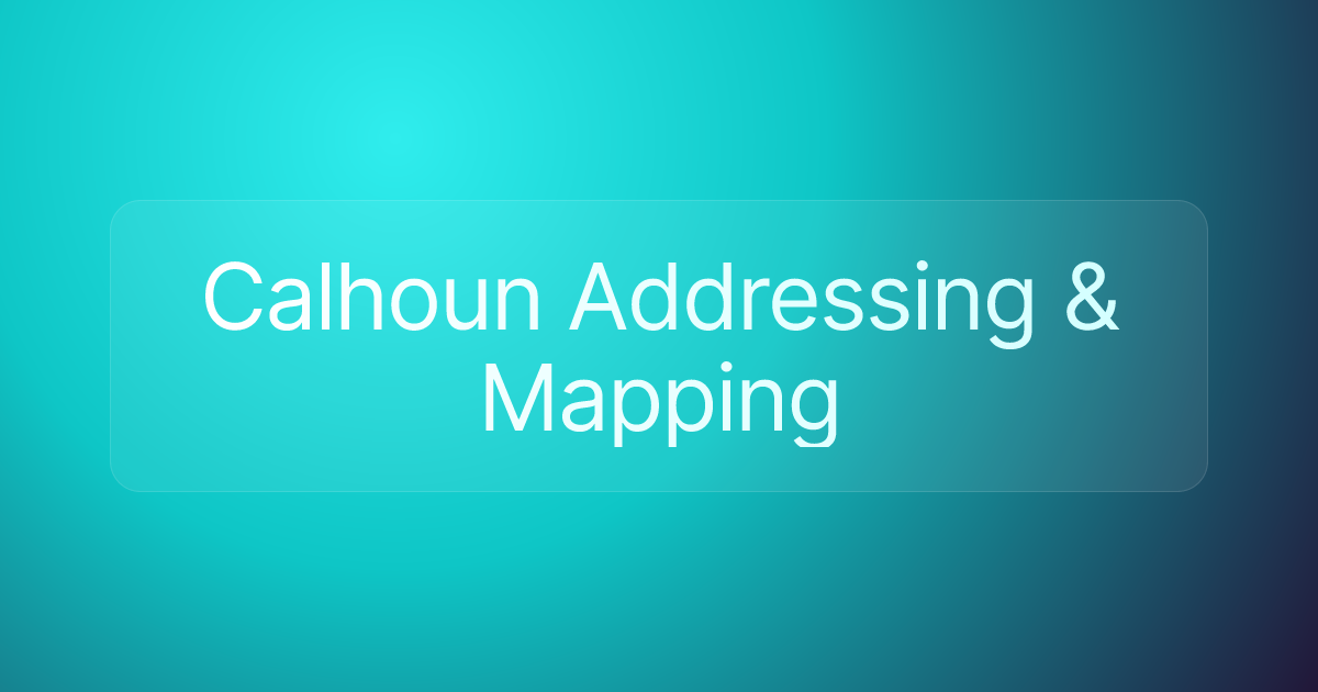 Calhoun Addressing & Mapping