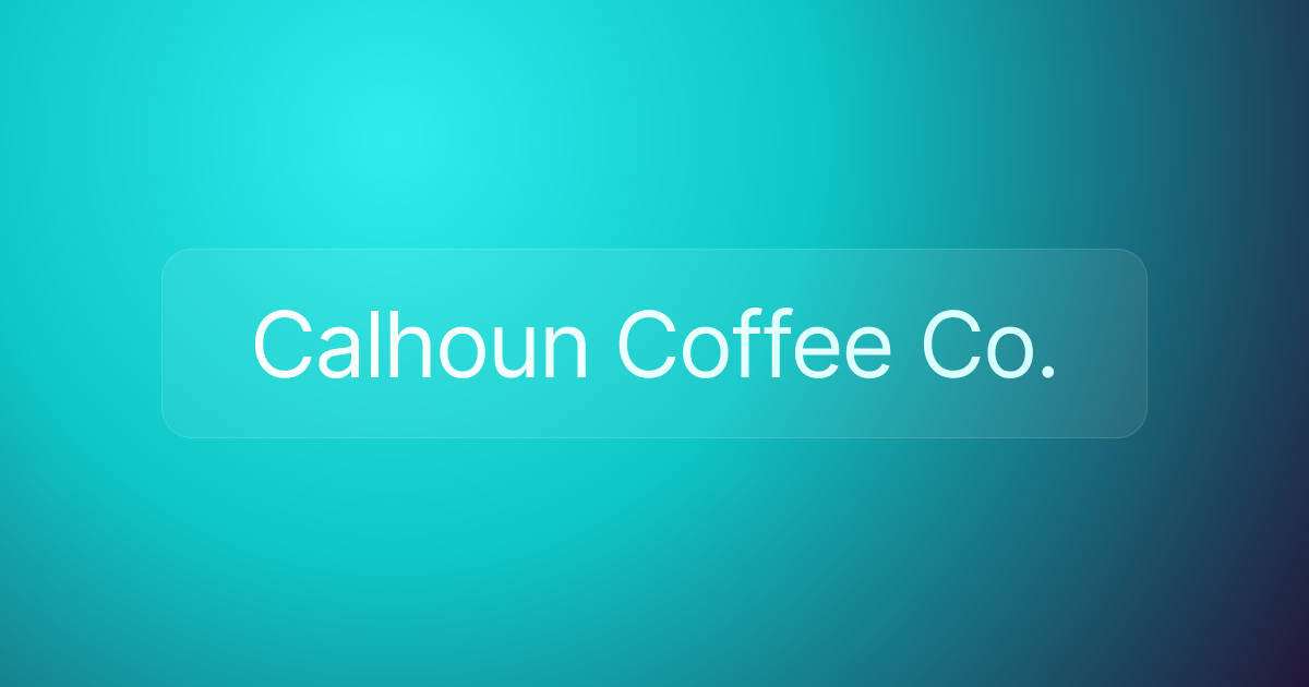 Calhoun Coffee Co.