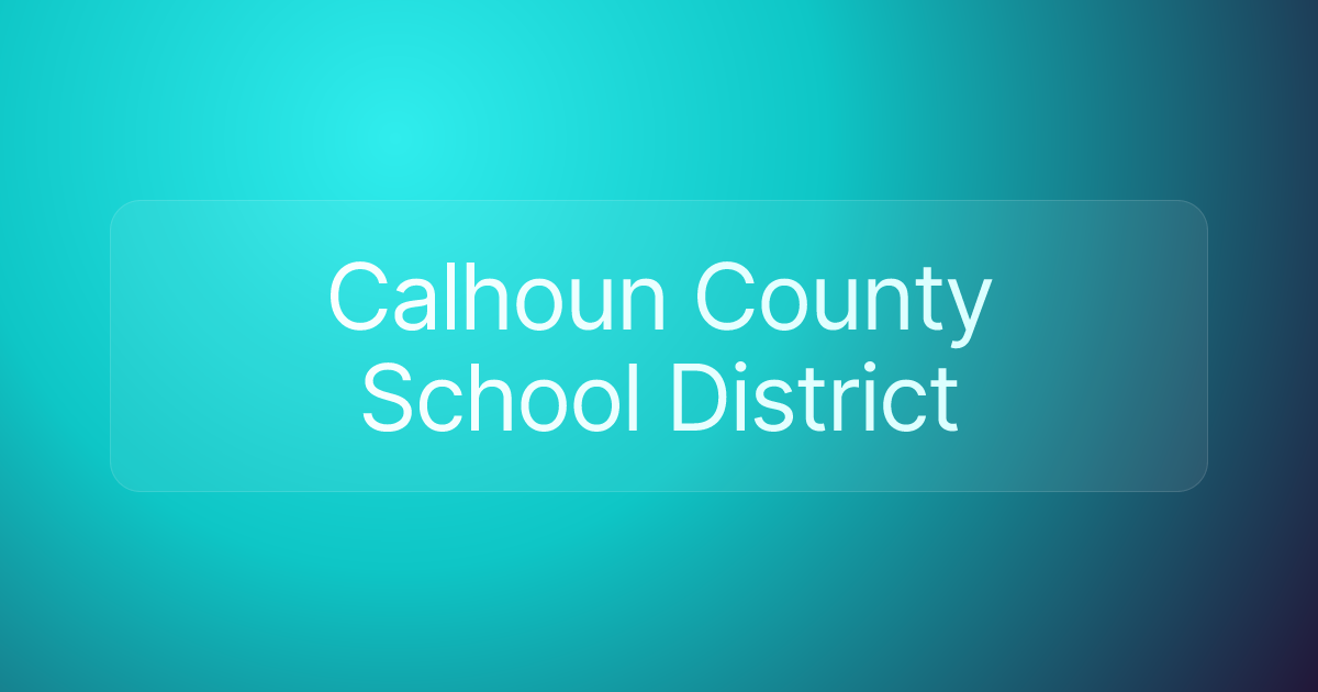 Calhoun County School District