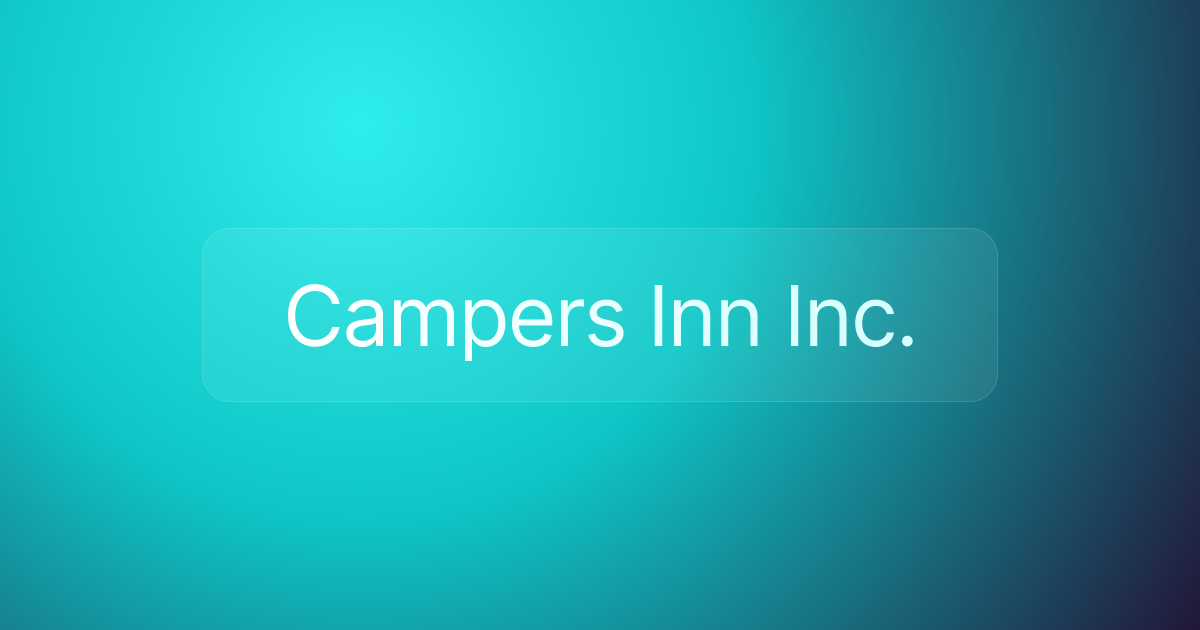 Campers Inn Inc.