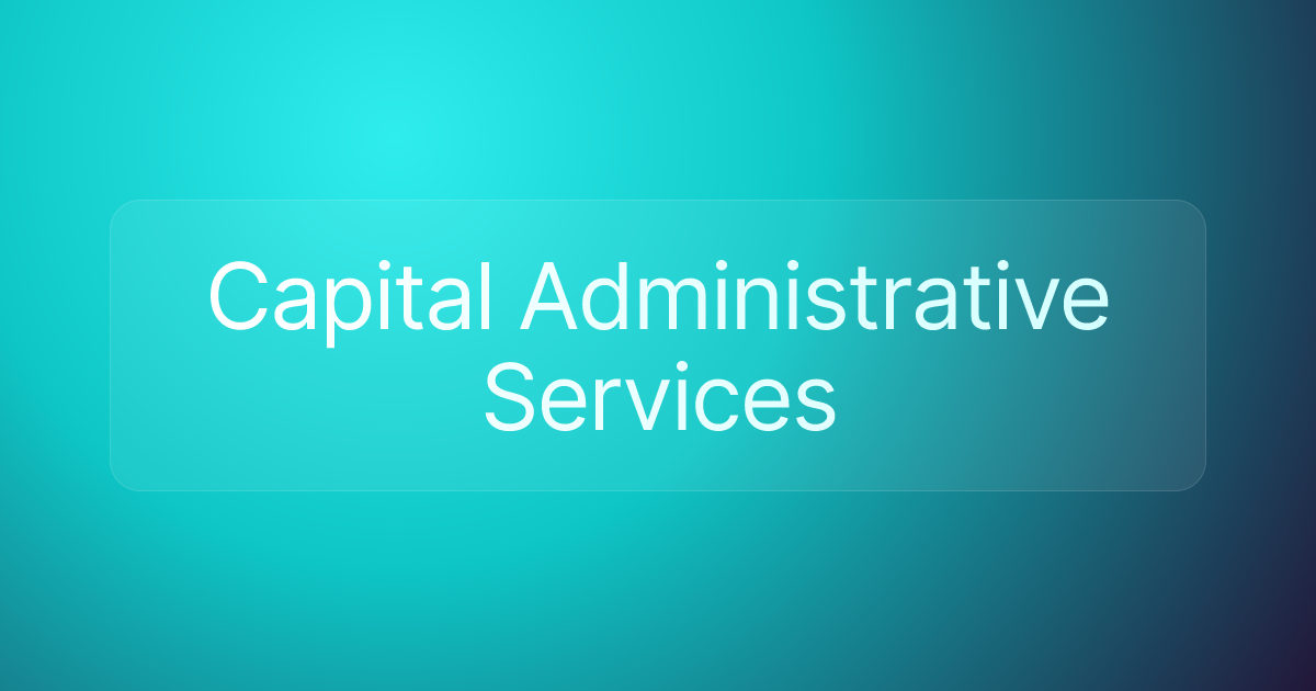 Capital Administrative Services