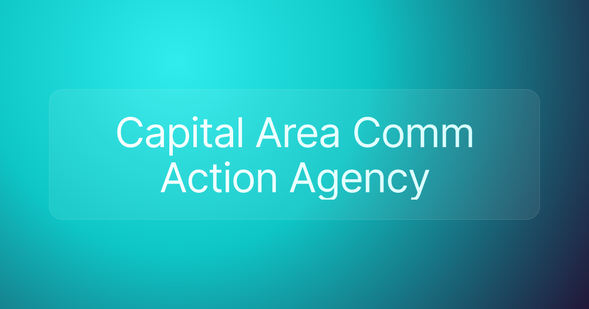 Capital Area Comm Action Agency