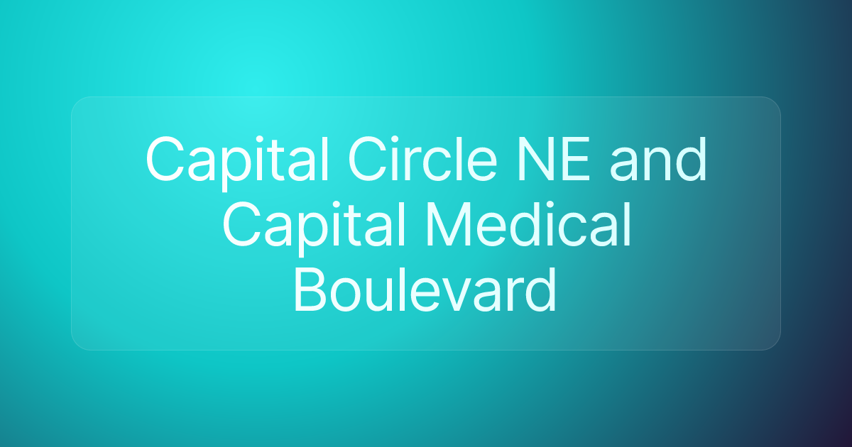 Capital Circle NE and Capital Medical Boulevard