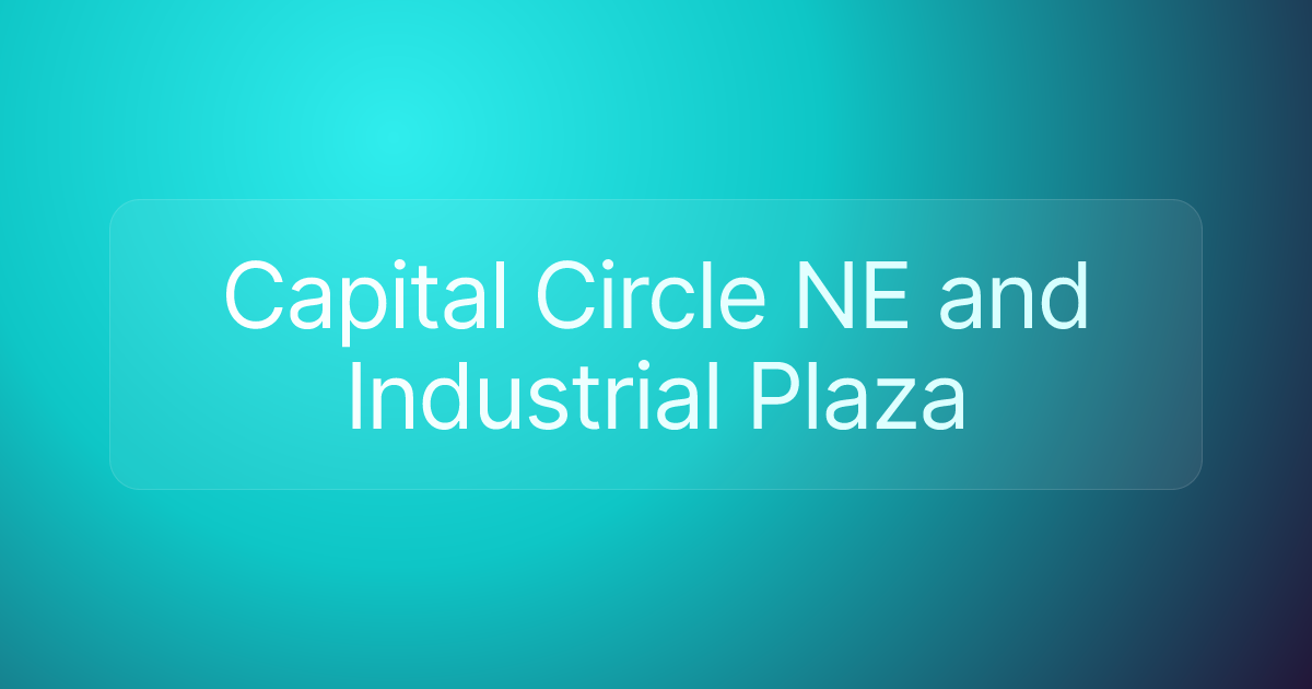 Capital Circle NE and Industrial Plaza