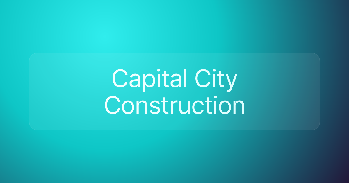Capital City Construction