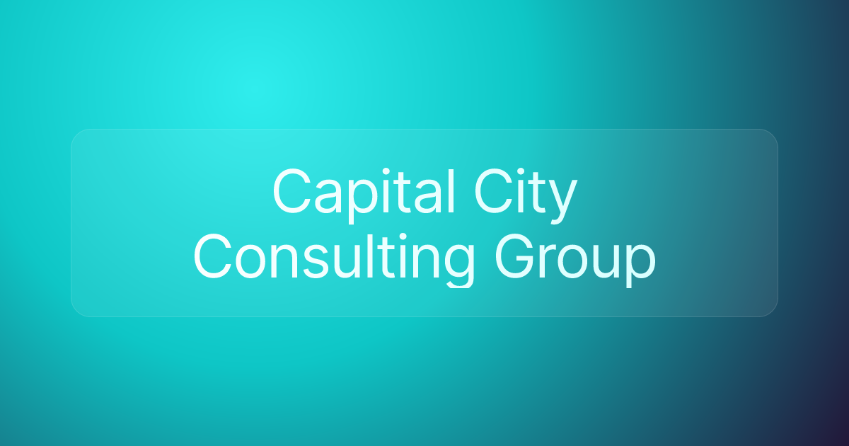 Capital City Consulting Group