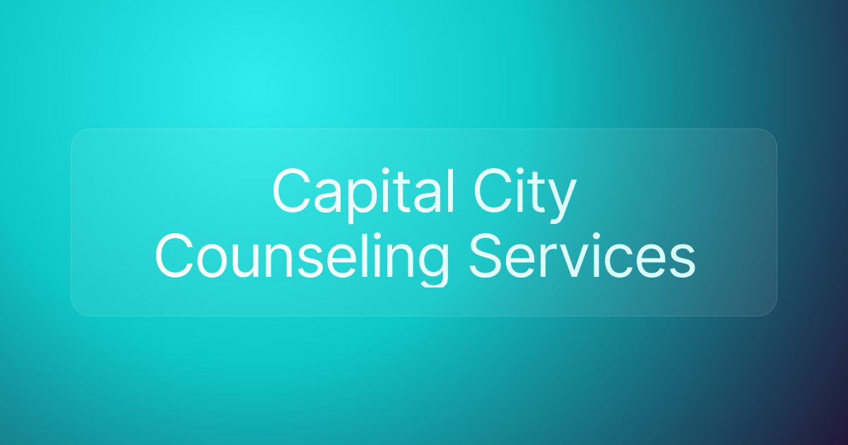 Capital City Counseling Services
