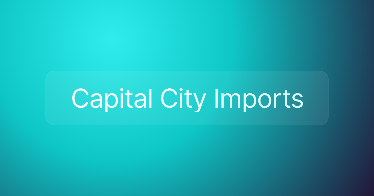 Capital City Imports