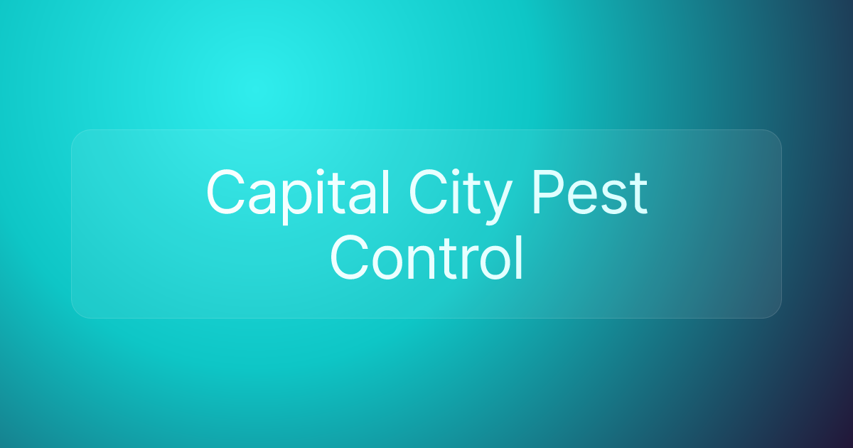 Capital City Pest Control