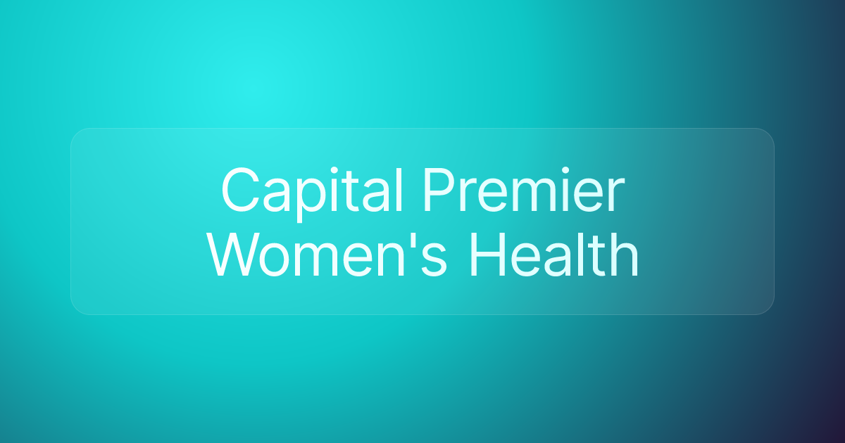 Capital Premier Women's Health