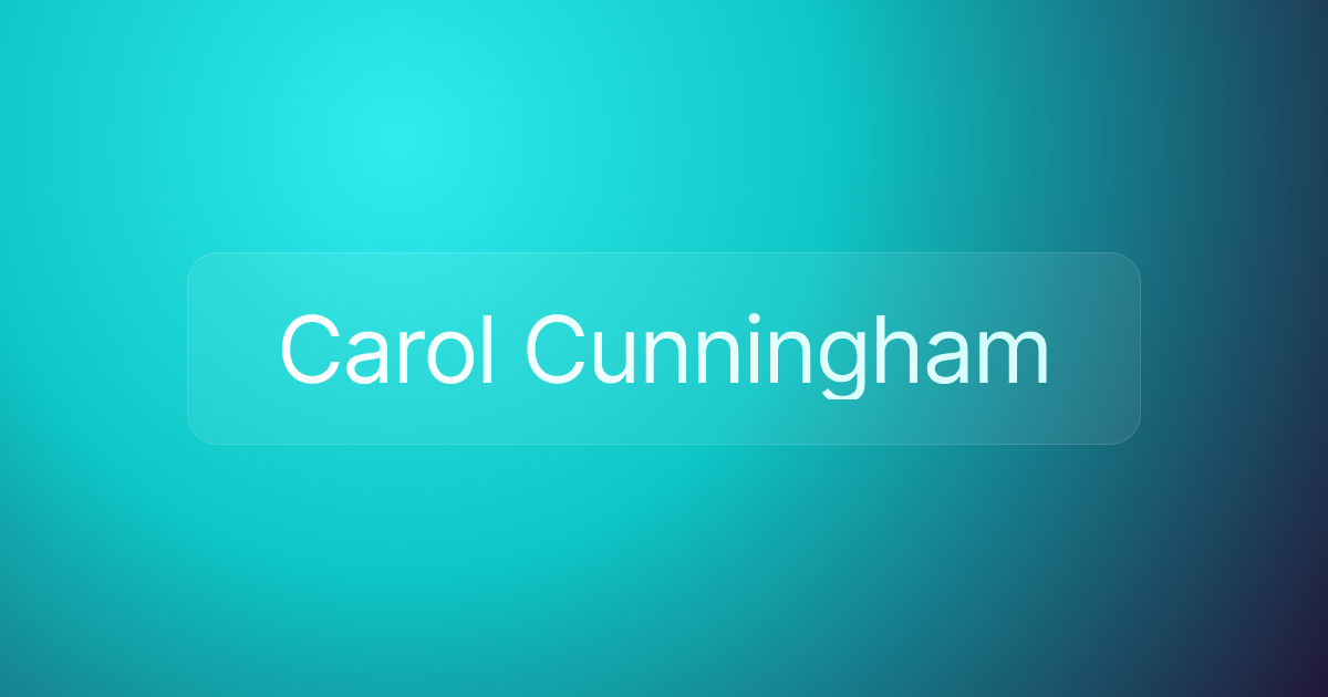 Carol Cunningham