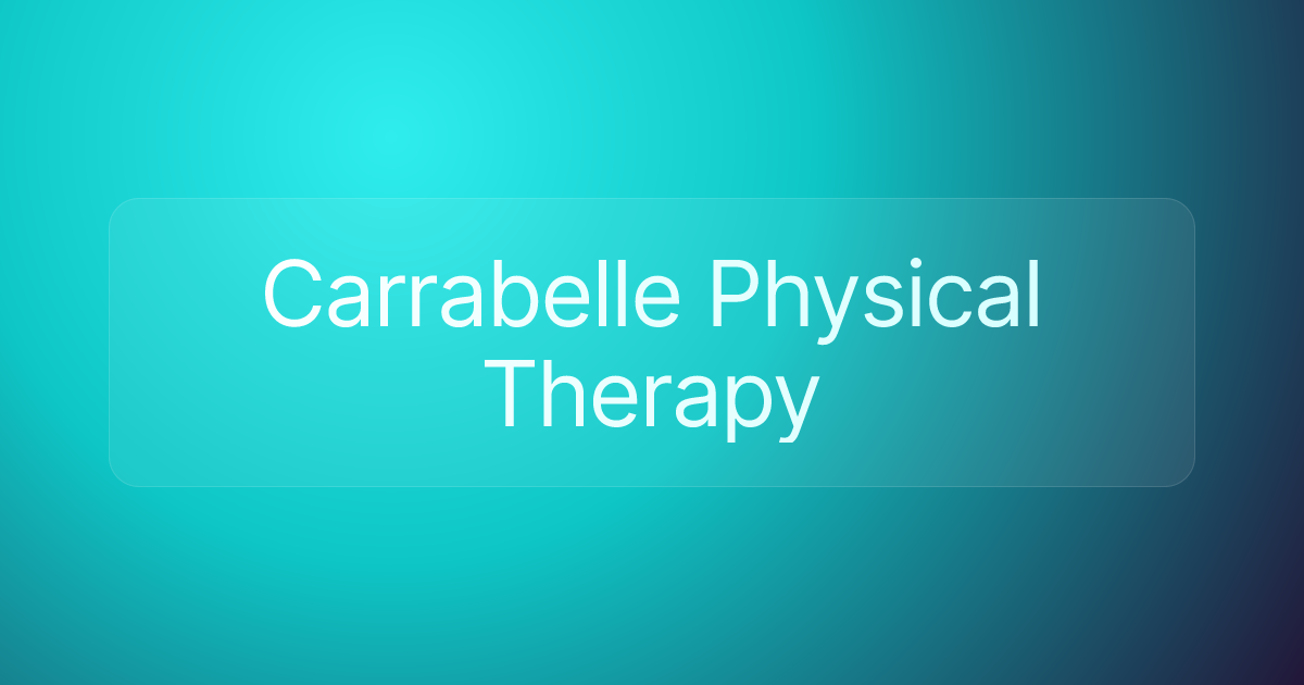 Carrabelle Physical Therapy