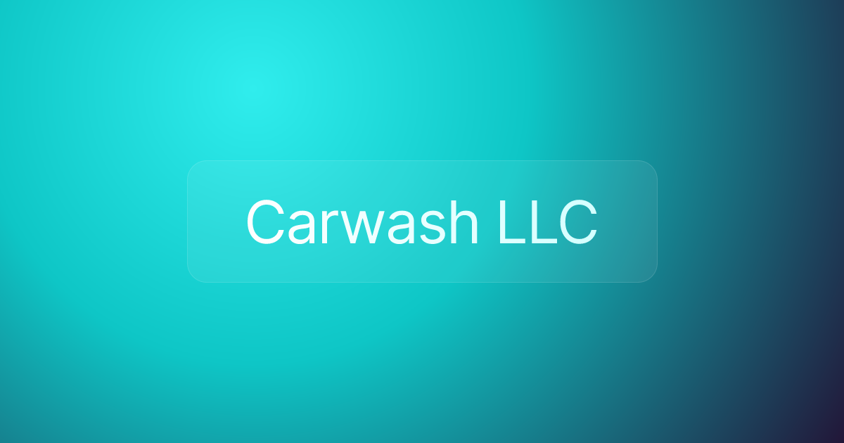 Carwash LLC