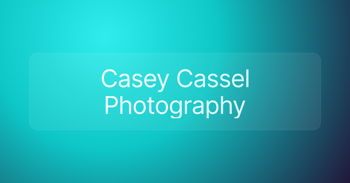 Casey Cassel Photography