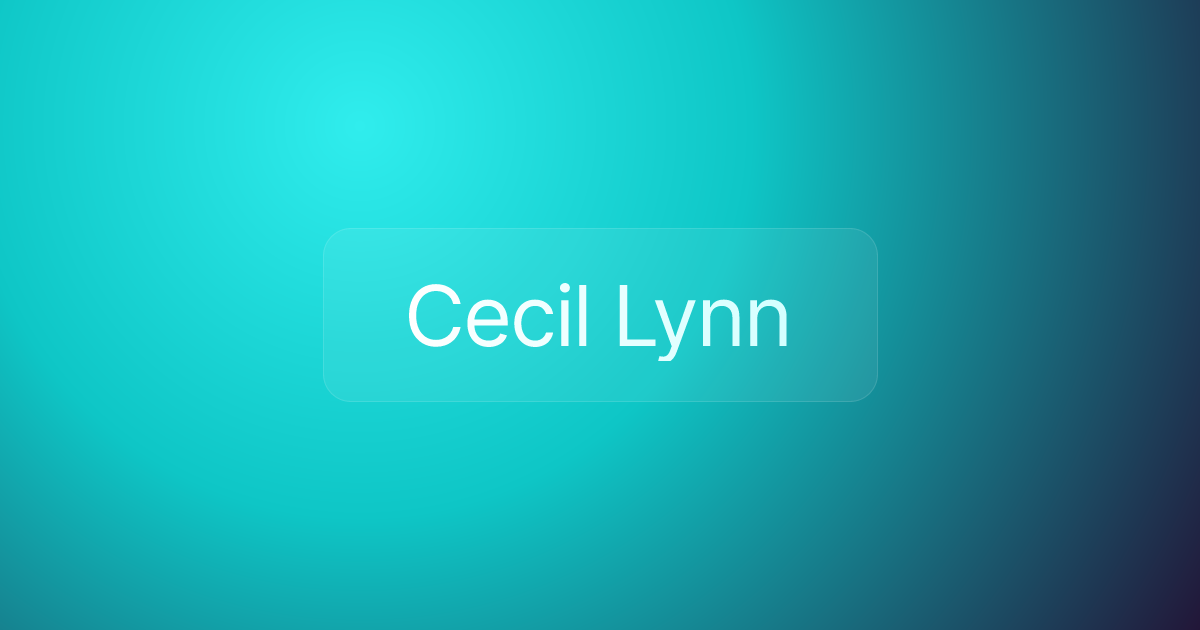 Cecil Lynn