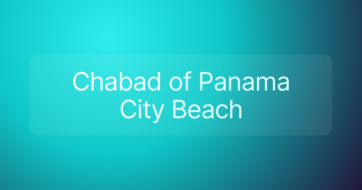 Chabad of Panama City Beach