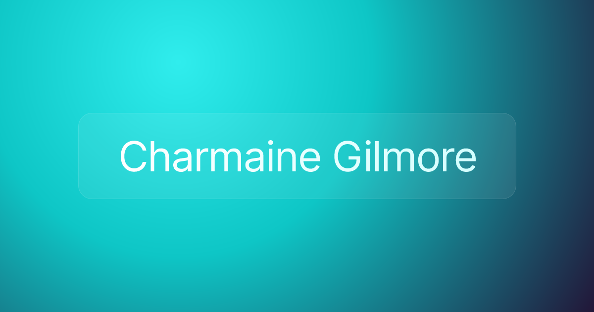 Charmaine Gilmore