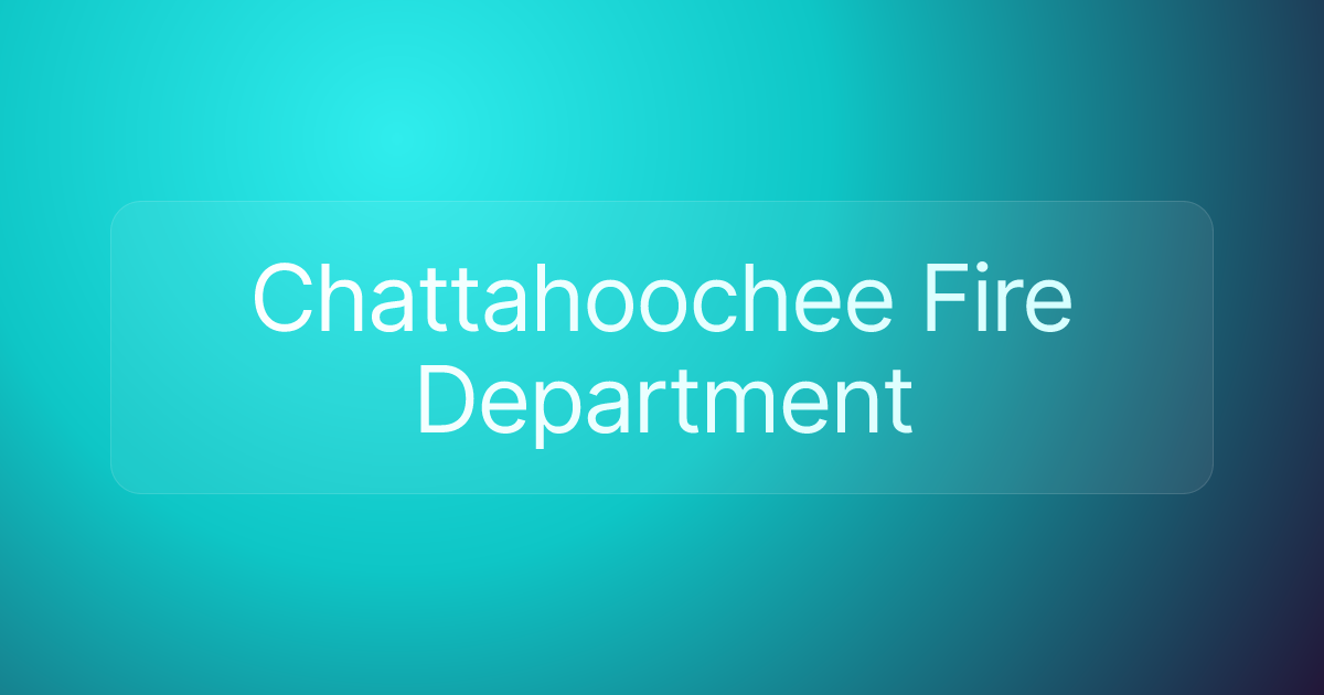 Chattahoochee Fire Department