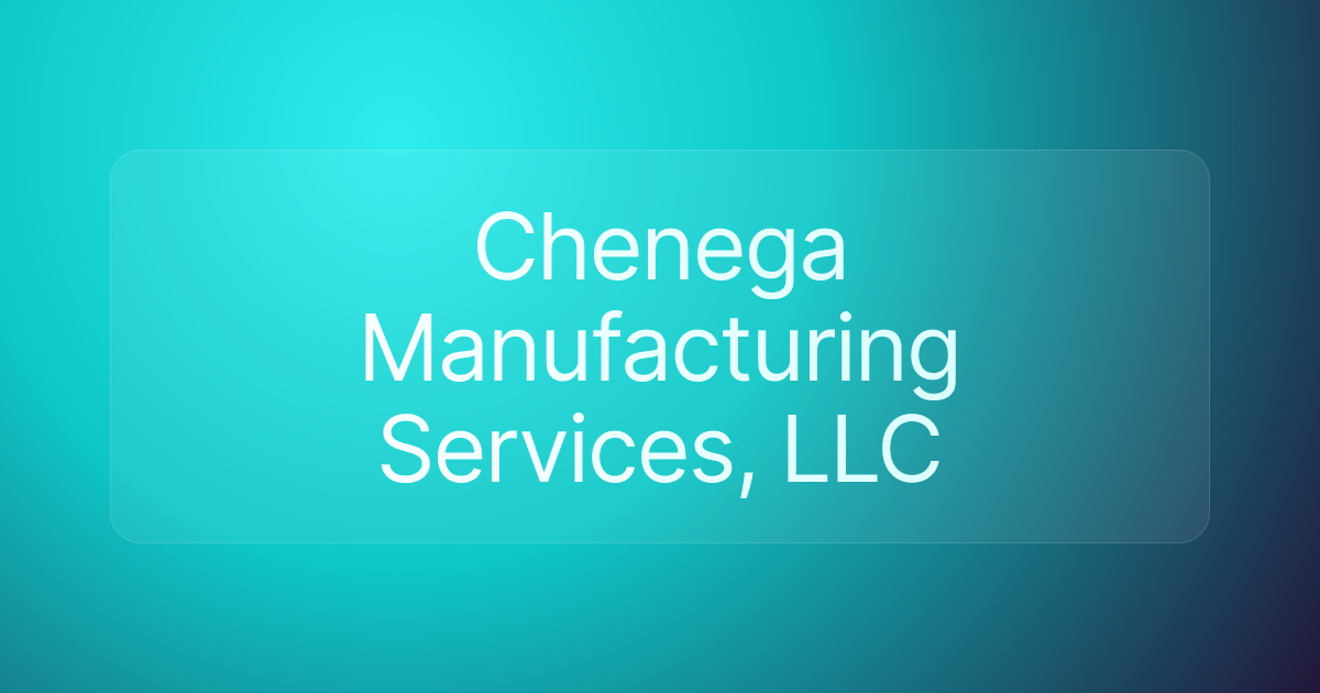 Chenega Manufacturing Services, LLC