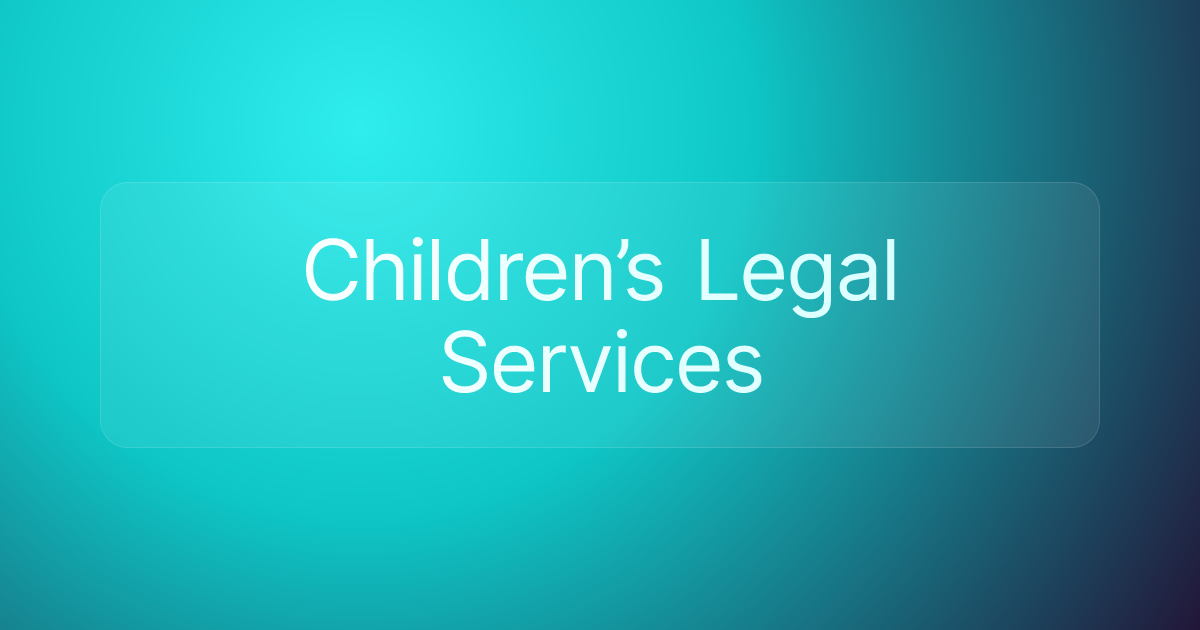 Children’s Legal Services