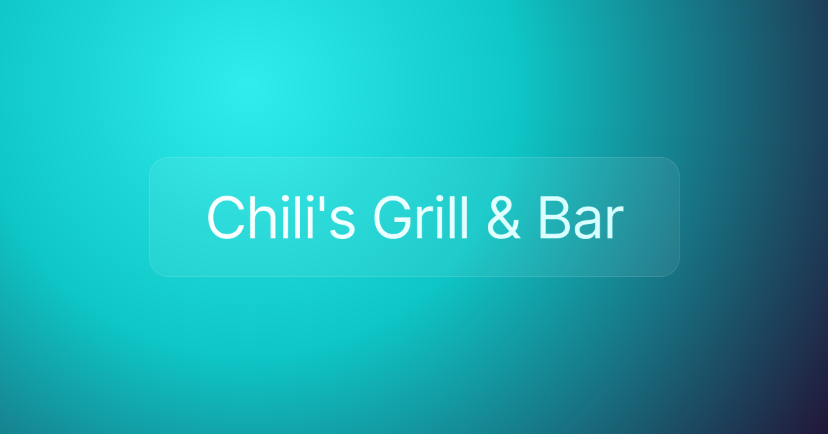 Chili's Grill & Bar