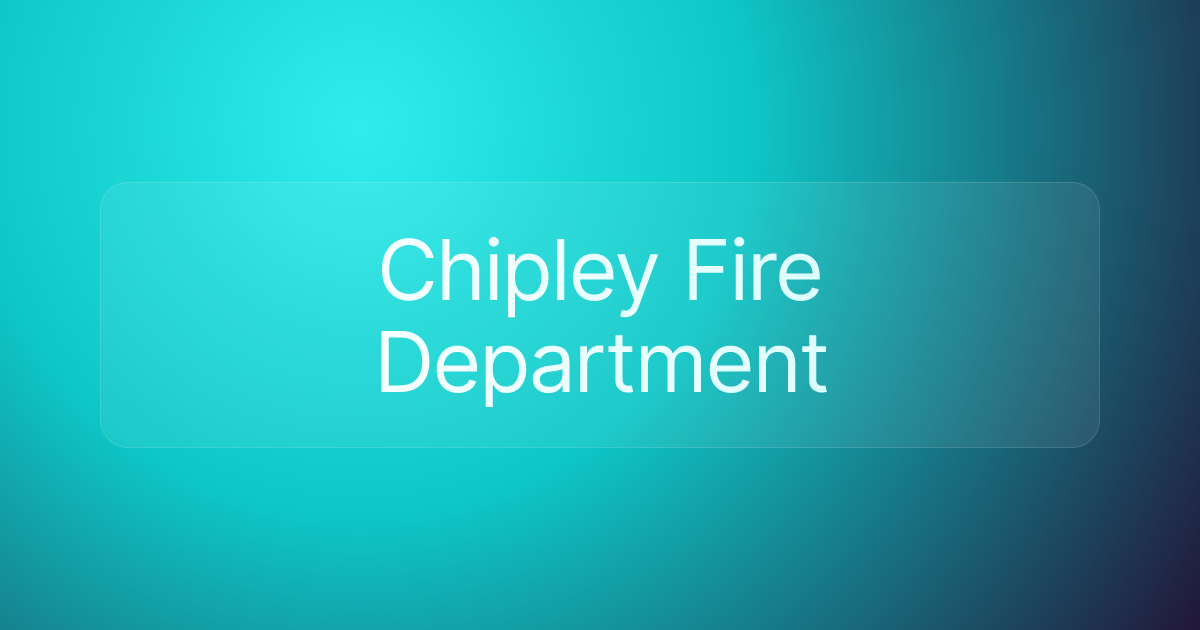 Chipley Fire Department