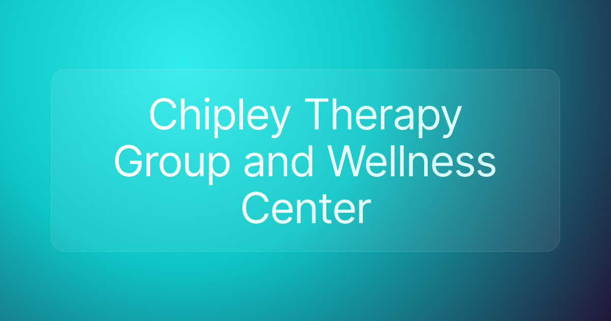 Chipley Therapy Group and Wellness Center