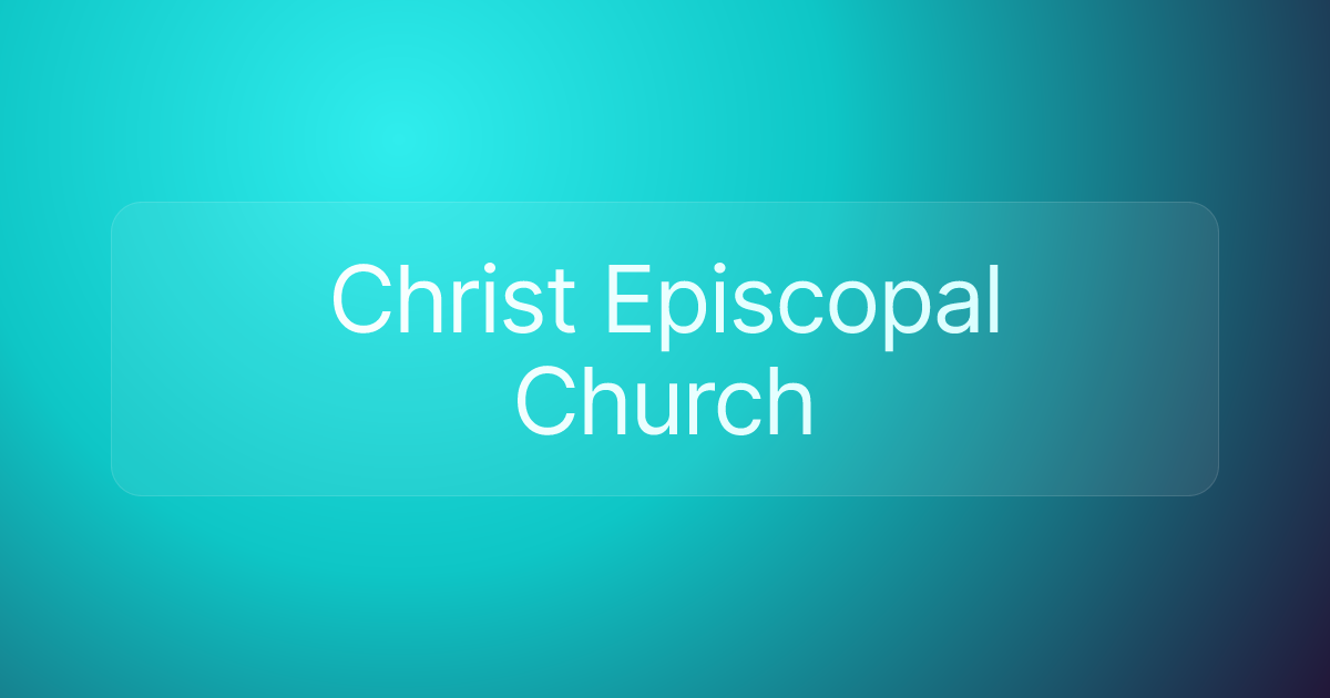 Christ Episcopal Church