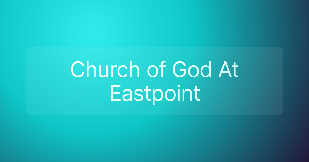 Church of God At Eastpoint