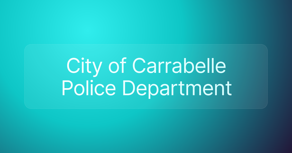 City of Carrabelle Police Department