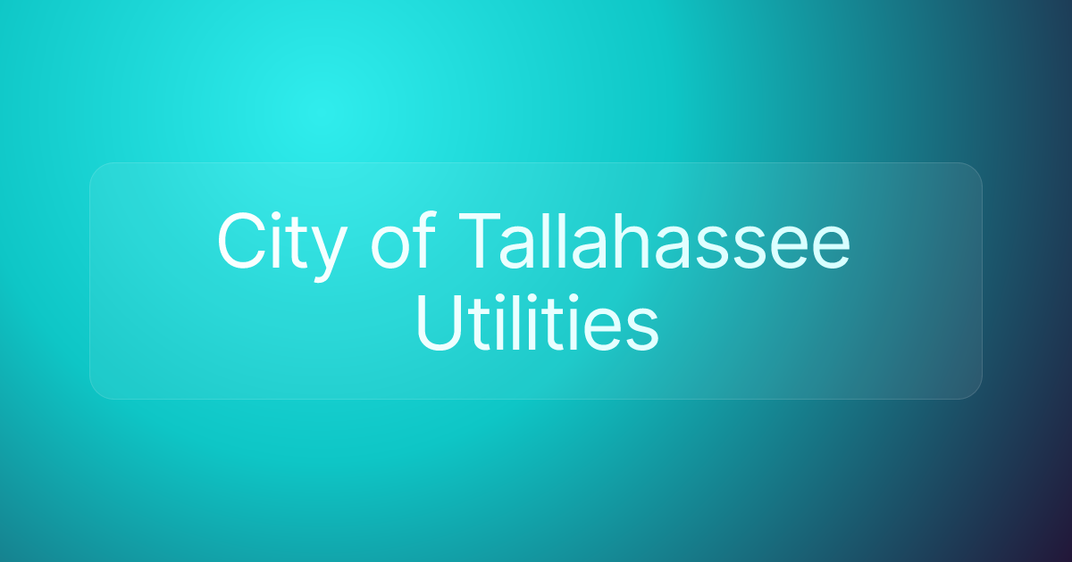 City of Tallahassee Utilities